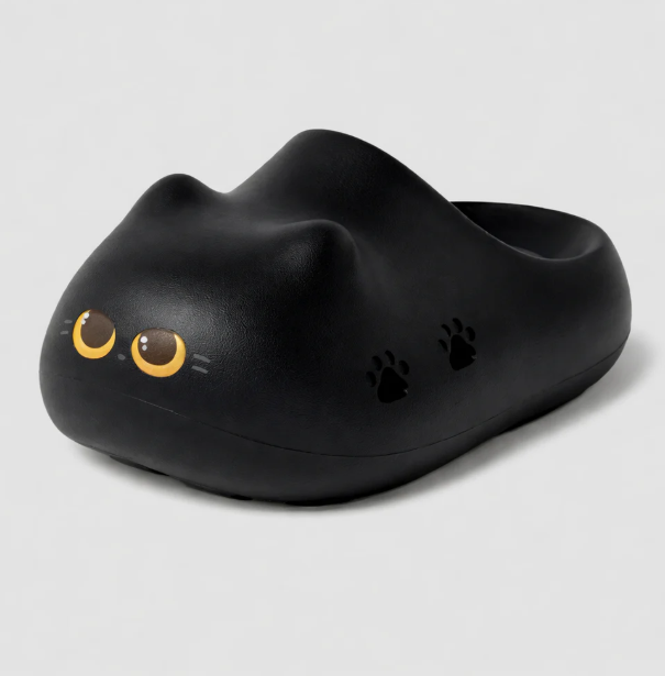 Cat Paw Print Fluffy Slippers